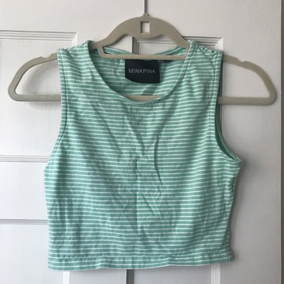 MinkPink Candy Cane Crop Top - Picture 2 of 5